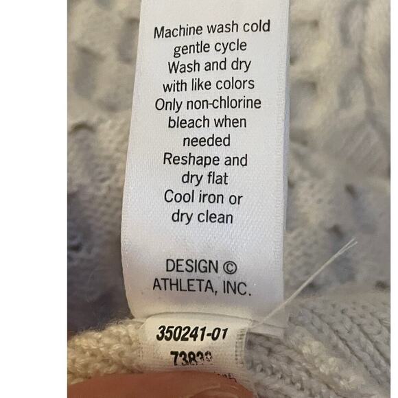 Athleta Sweaters | Athleta Thermal Wool Blend Honeycomb Sweater - Picture 11 of 13